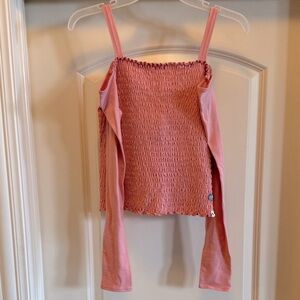 NWT Abercrombie Kids Smocked Off the Shoulder Top
